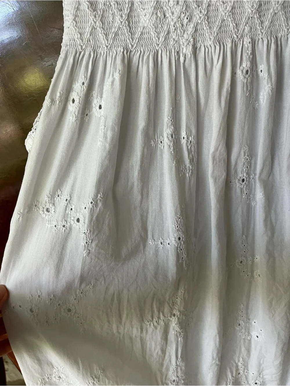 Calypso St.Barth eyelet mini dress sz M